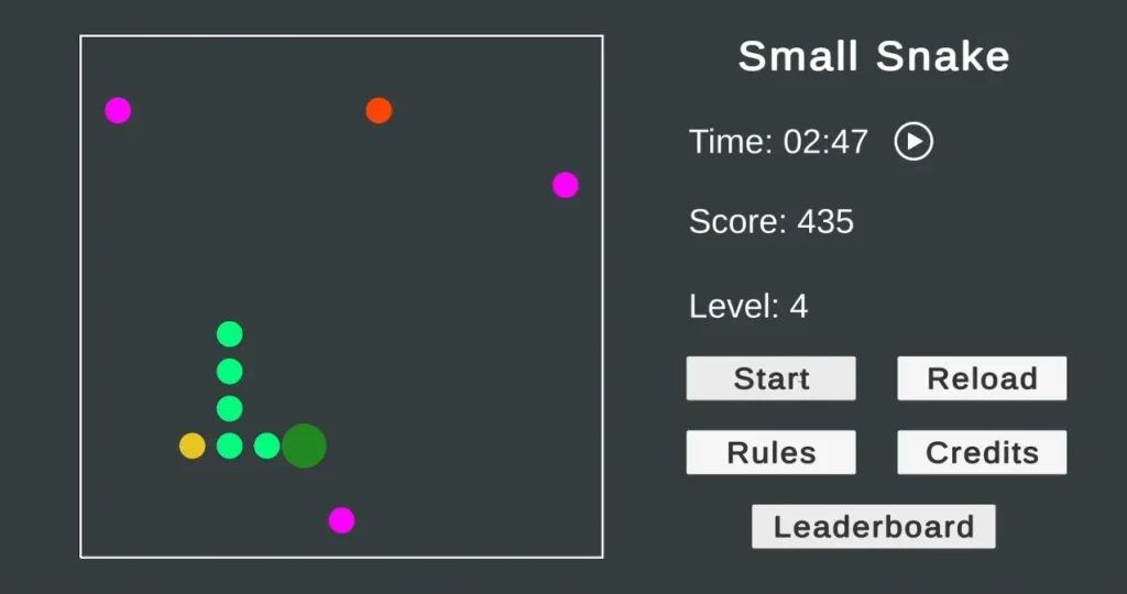 snake gameplay screenshot
